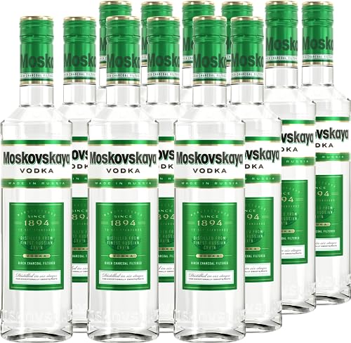 Moskovskaya Vodka 12x 0,5L I Premium Vodka I 38% vol. von Moskovskaya