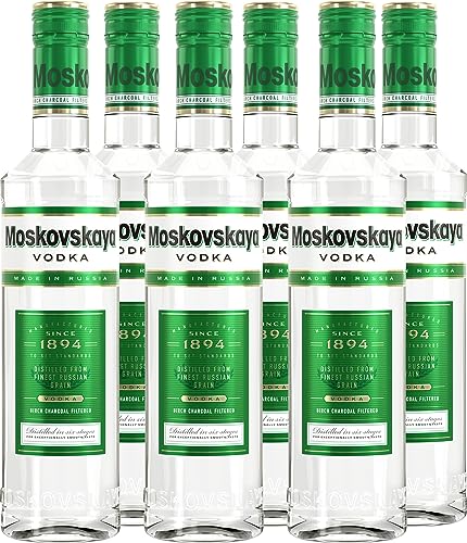 Moskovskaya Vodka 6x 0,5L I Premium Vodka I 38% vol. von Moskovskaya