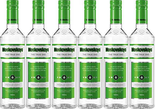 Moskovskaya Vodka 6x0.5l I Premium Vodka I 40% vol. von Moskovskaya