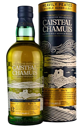 Caisteal Chamuis 12 Years Old Sherry Casks Heavily Peated Blended Malt 46% Vol. 0,7l in Geschenkbox von Mossburn