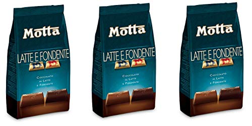 3x Motta Latte e Fondente Cioccolatini Milch und dunkle Pralinen Italienische Schokolade 150g von Motta