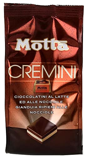 6x Motta Cremini Italienische Pralinen Milch und Haselnuss Pralinen Gianduia gefüllt mit Haselnüssen 150g von Motta