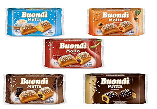TESTPAKET Motta Buondì abgepackte Snacks gebackener Kuchen mit Zuckerguss 30 Stücke von Motta