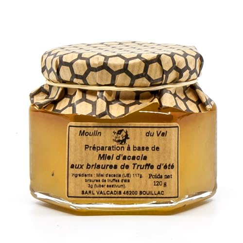 Akazienhonig mit Sommertrüffelbrüchen, 120 g Akazienhonig mit Sommertrüffelbrüchen, 120 g von Moulin du Val