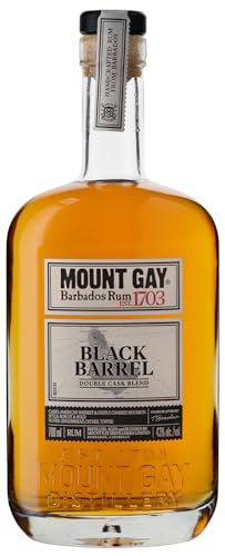 Mount Gay Black Barrel mit 43% vo. (1 x 0,7l) | Karibischer Rum von der Insel Barbados | Bis zu 7 Jahre im Whiskyfass gereift mit würzigem Bourbon Finish von Mount Gay