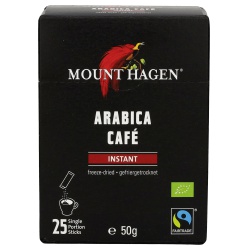 Arabica-Kaffee-Sticks mit Instant-Kaffee von Mount Hagen