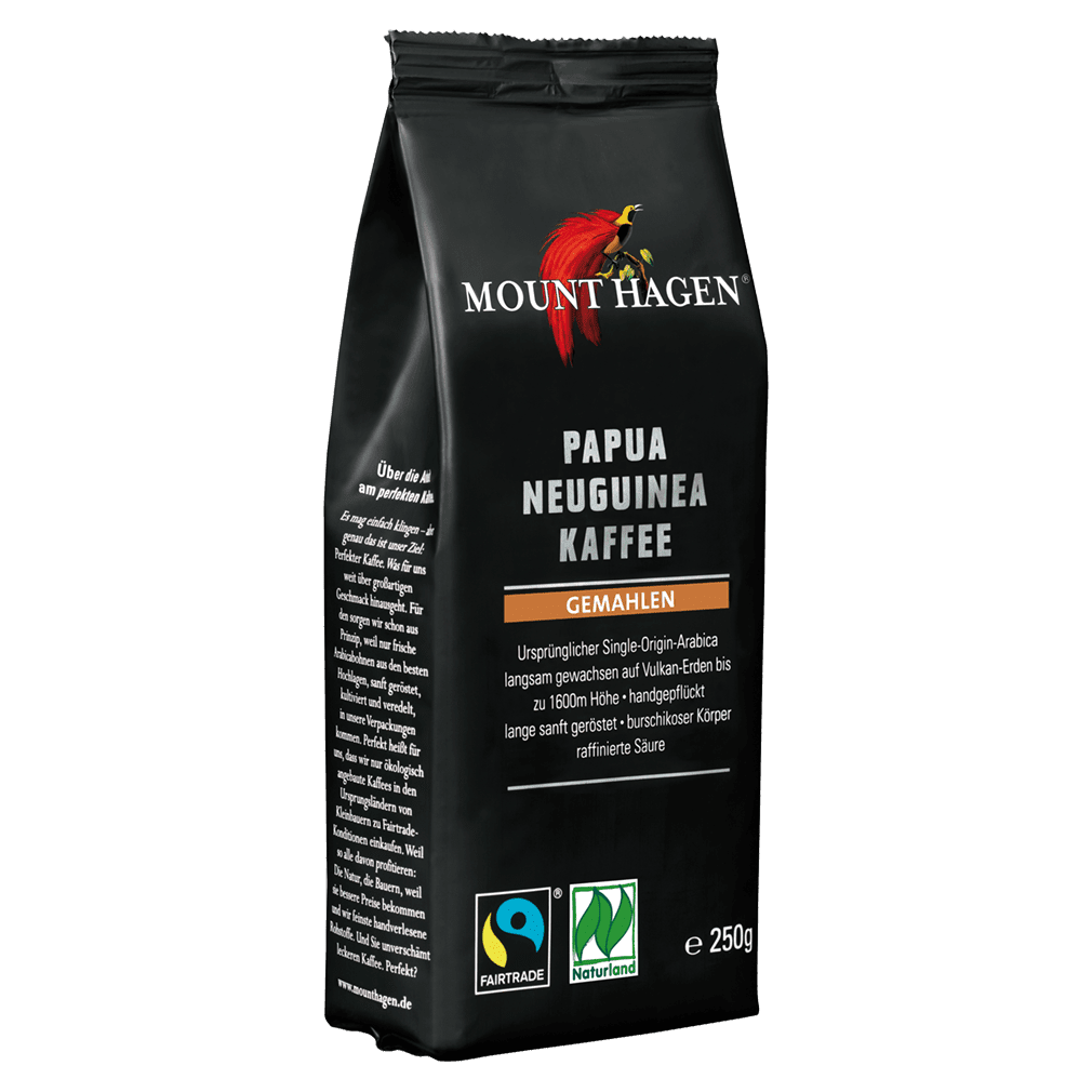 Bio Papua Neuginea Röstkaffee, gemahlen von Mount Hagen