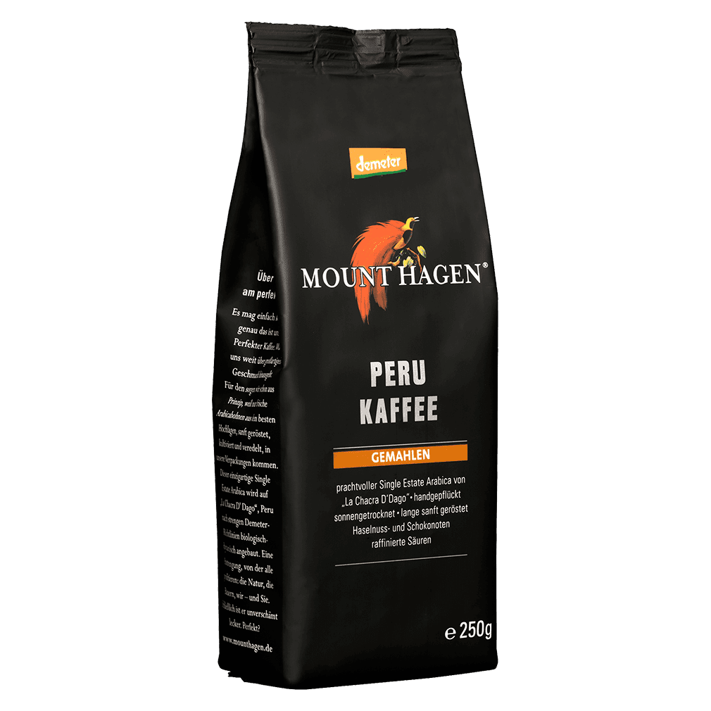Bio Röstkaffee Peru, gemahlen Bio Röstkaffee Peru, gemahlen von Mount Hagen