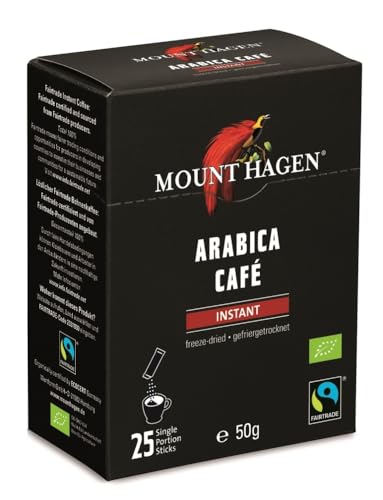 Mount Hagen Bio FT Naturland Instant Kaffee Sticks, 25x2g von Mount Hagen