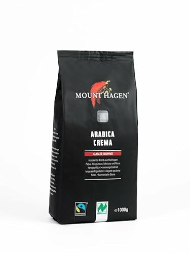 Mount Hagen Bio Röstkaffee Crema, ganze Bohne (6 x 1 kg) von Mount Hagen
