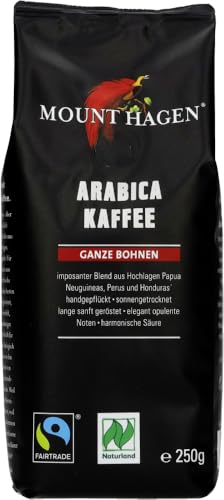 Mount Hagen Bio Arabica Röstkaffee, ganze Bohne (2 x 250 gr) von Mount Hagen