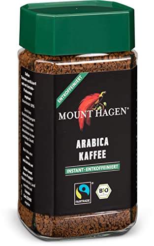 Mount Hagen Bio löslicher Arabica Kaffee, entkoffeiniert (6 x 100 gr) von Mount Hagen