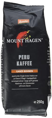 Mount Hagen Bio Demeter Röstkaffee Peru, 250g ganze Bohne von Mount Hagen