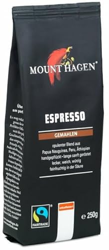 Mount Hagen Bio Espresso, gemahlen, entkoffeiniert (6 x 250 gr) von Mount Hagen