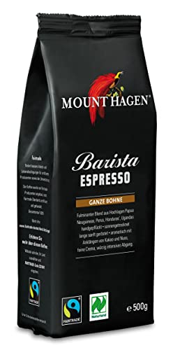 Mount Hagen Bio Espresso Barista ganze Bohne FT Naturland 500g von Mount Hagen