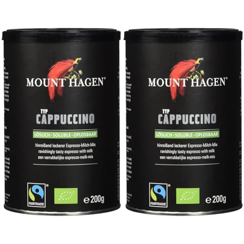Mount Hagen Bio FT Cappuccino, 200g (Packung mit 2) von Mount Hagen