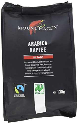 Mount Hagen Bio FT Naturland Kaffee-Pads Arabica, 130g von Mount Hagen