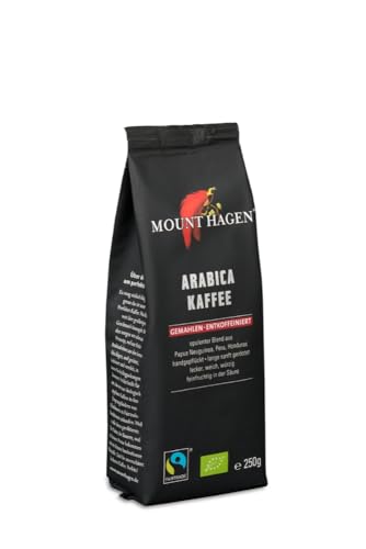 Mount Hagen Bio FT Naturland Röstkaffee Arabica, 250g gemahlen, entkoffeiniert Mount Hagen Bio FT Naturland Röstkaffee Arabica, 250g gemahlen, entkoffeiniert von Mount Hagen