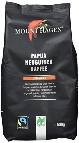 Mount Hagen Bio FT Naturland Röstkaffee Papua Neuguinea, 500g gemahlen von Mount Hagen