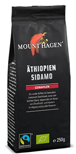Mount Hagen Bio Fairtrade Röstkaffee Äthiopien, 250g gemahlen von Mount Hagen