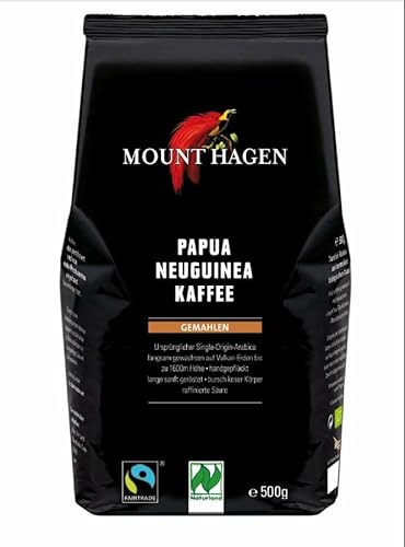 Mount Hagen Bio Papua Neuguinea Röstkaffee, gemahlen (1 x 500 gr) von Mount Hagen