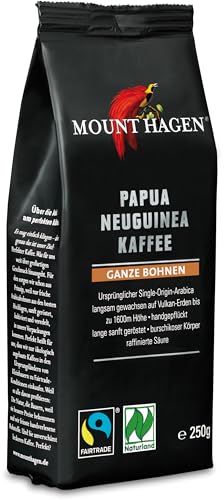 Mount Hagen Bio Papua Neuguinea Röstkaffee ganze Bohne (1 x 250 gr) von Mount Hagen
