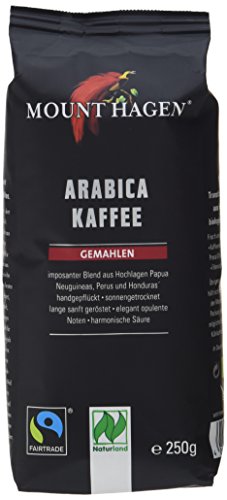 Mount Hagen Bio-Röstkaffee gemahlen, 3er Pack (3 x 250 g) von Mount Hagen