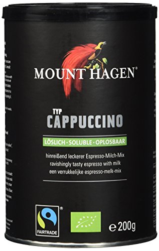 Mount Hagen Cappuccino FairTrade, 4er Pack (4 x 200 g) - Bio von Mount Hagen