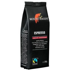 Mount Hagen Espresso, entkoffeiniert, gemahlen Mount Hagen Espresso, entkoffeiniert, gemahlen von Mount Hagen