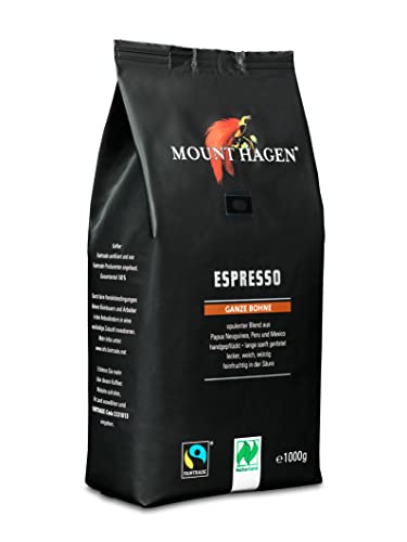 Mount Hagen, dark roast, Bio FT Naturland Espresso, 1kg ganze Bohne Mount Hagen, dark roast, Bio FT Naturland Espresso, 1kg ganze Bohne von Mount Hagen