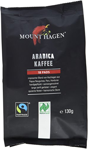 Mount Hagen Kaffee-Pads FairTrade, 5er Pack (5 x 130 g) von Mount Hagen