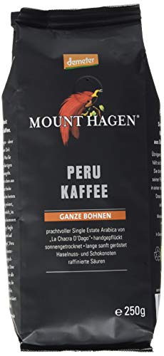 Mounthagen Röstkaffee Peru ganze Bohne (1 x 250 g) von Mount Hagen