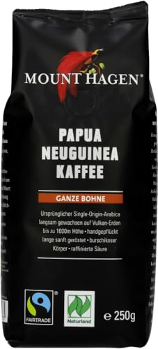 Papua Neuguinea Röstkaffee ganze Bohne 1 x 250 gr von Mount Hagen