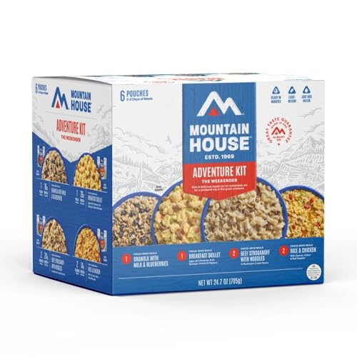 Mountain House Adventure Weekender Kit | gefriergetrocknetes Camping & Rucksackreisen | 12 Portionen Mountain House Adventure Weekender Kit | gefriergetrocknetes Camping & Rucksackreisen | 12 Portionen von Mountain House