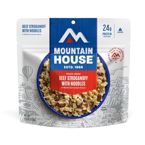 Mountain House Beef Stroganoff mit Nudeln | gefriergetrocknetes Backpacking & Camping Essen | 2 Portionen Mountain House Beef Stroganoff mit Nudeln | gefriergetrocknetes Backpacking & Camping Essen | 2 Portionen von Mountain House