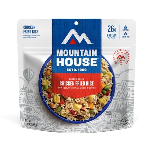 Mountain House Gebratener Hühnerreis | gefriergetrocknetes Backpacking & Camping Essen | 2 Portionen | glutenfrei von Mountain House