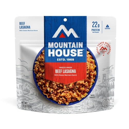 Mountain House Lasagne mit Fleischsauce | gefriergetrocknetes Backpacking & Camping Essen | 2 Portionen Mountain House Lasagne mit Fleischsauce | gefriergetrocknetes Backpacking & Camping Essen | 2 Portionen von Mountain House