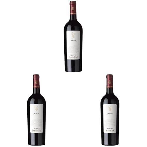 Mouton Cadet Réserve, Médoc AOC – Trockener Rotwein aus Bordeaux (1 x 0,75l) (Packung mit 3) von Mouton Cadet