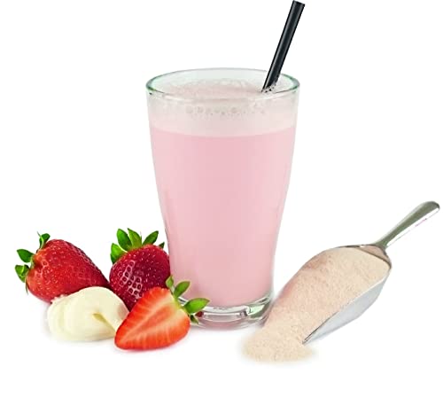 Vital-Molke-Drink - Molkepulver 500g - Molkekur - Abnehmen mit Trinkmolke, verschiedene Sorten (Erdbeer-Joghurt) von Movito-Molke