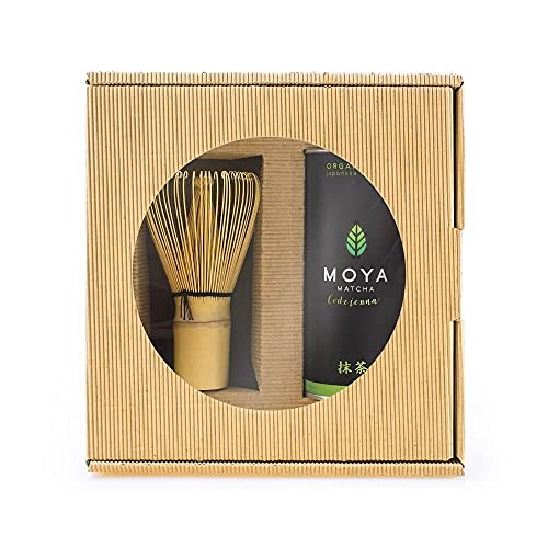 Grüner Matcha Set Tagespulver BIO 30g + Bambusbesen Chasen - Moya Matcha Grüner Matcha Set Tagespulver BIO 30g + Bambusbesen Chasen - Moya Matcha von Moya Matcha
