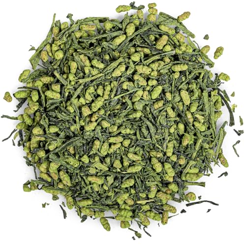 Moya Bio japanischer Iri Genmaicha Grüntee lose Blätter | 100g Sencha mit Reis und Matcha | Matcha Genmaicha | Tee aus Japan | Veganfreundlich | Verpackt in einem wiederverschließbaren Beutel von Moya Matcha