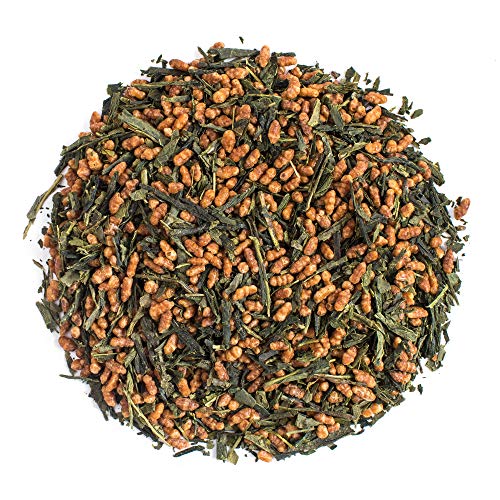 Organischer Moya Grün-Tee Genmaicha 100 g | Loseblatttee mit geröstetem, gepufftem braunem Reis | Grüner Genmai Cha aus Japan | Vegetarisch und Vegan Freundlich | im wiederverschließbaren Beutel von Moya Matcha