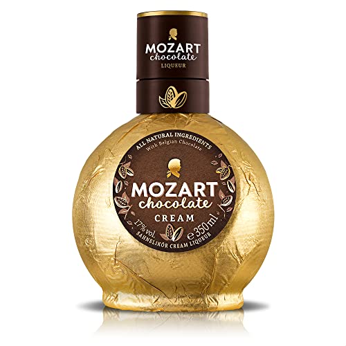 Mozart | Cream Chocolate Likör | 350 ml | 17%vol | Vollmundiger & cremiger Vollmilch-Schokoladenlikör | Mit feinster Belgischer Schokolade veredelt | Double-Gold-Gewinner des World Spirit Awards 2021 von Mozart