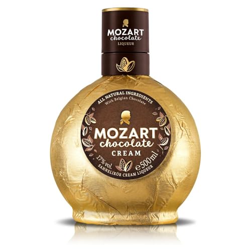 Mozart Cream Chocolate Likör Vollmundiger & cremiger Vollmilch-Schokoladenlikör Mit feinster Belgischer Schokolade veredelt Double-Gold-Gewinner des World Spirit Awards 2021 17% vol. 500ml von MOZART