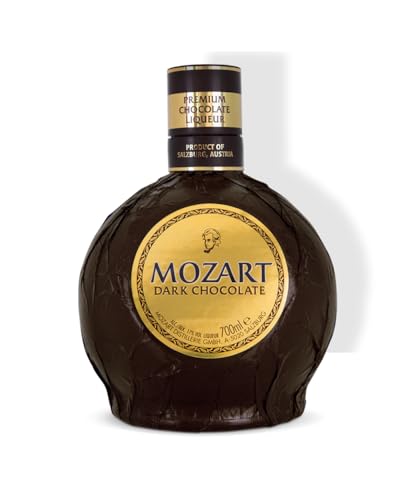 Mozart Dark Chocolate Likör 700ml 17% vol. Rauchig-herber Zartbitter-Schokoladenlikör Gold-Gewinner des World Spirit Awards 2021 von MOZART