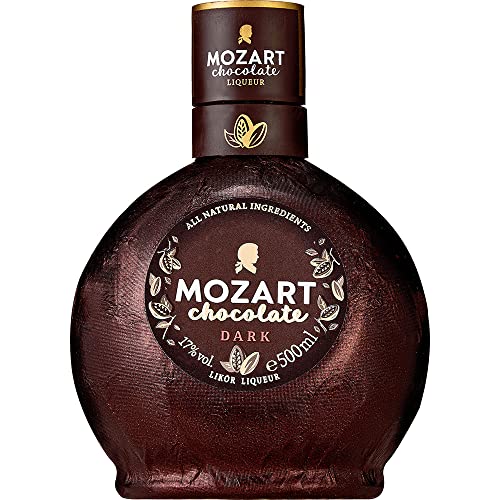 Mozart | Dark Chocolate Likör | 500ml| 17%vol | Rauchig-herber Zartbitter-Schokoladenlikör| Gold-Gewinner des World Spirit Awards 2021 von Mozart