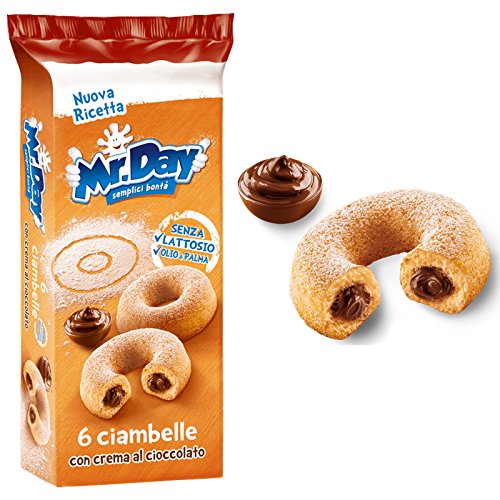 Vicenzi Mr. day Ciambelle Donuts mit Schokolade Schoko Kuchen brioche 300g von Mr Day