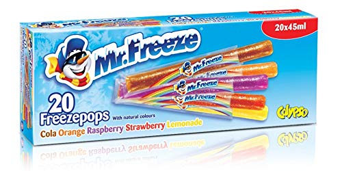 Mr Freeze, Freeze Pops – natürlich aromatisierte Eis am Stiel – erfrischende und veganfreundliche Ice Pops, 20x45ml (8er Pack) von Mr Freeze