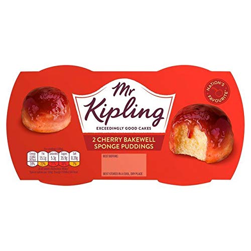 Mr Kipling Bakewell Dessert-Kuchen Kirsche - 108g - 2er-Packung Mr Kipling Bakewell Dessert-Kuchen Kirsche - 108g - 2er-Packung von Mr Kipling