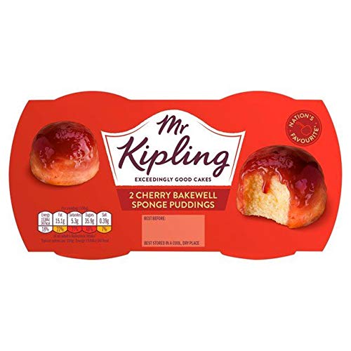 Mr Kipling Bakewell Dessert-Kuchen Kirsche - 108g - 2er-Packung von Mr Kipling